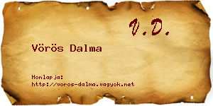 Vörös Dalma névjegykártya